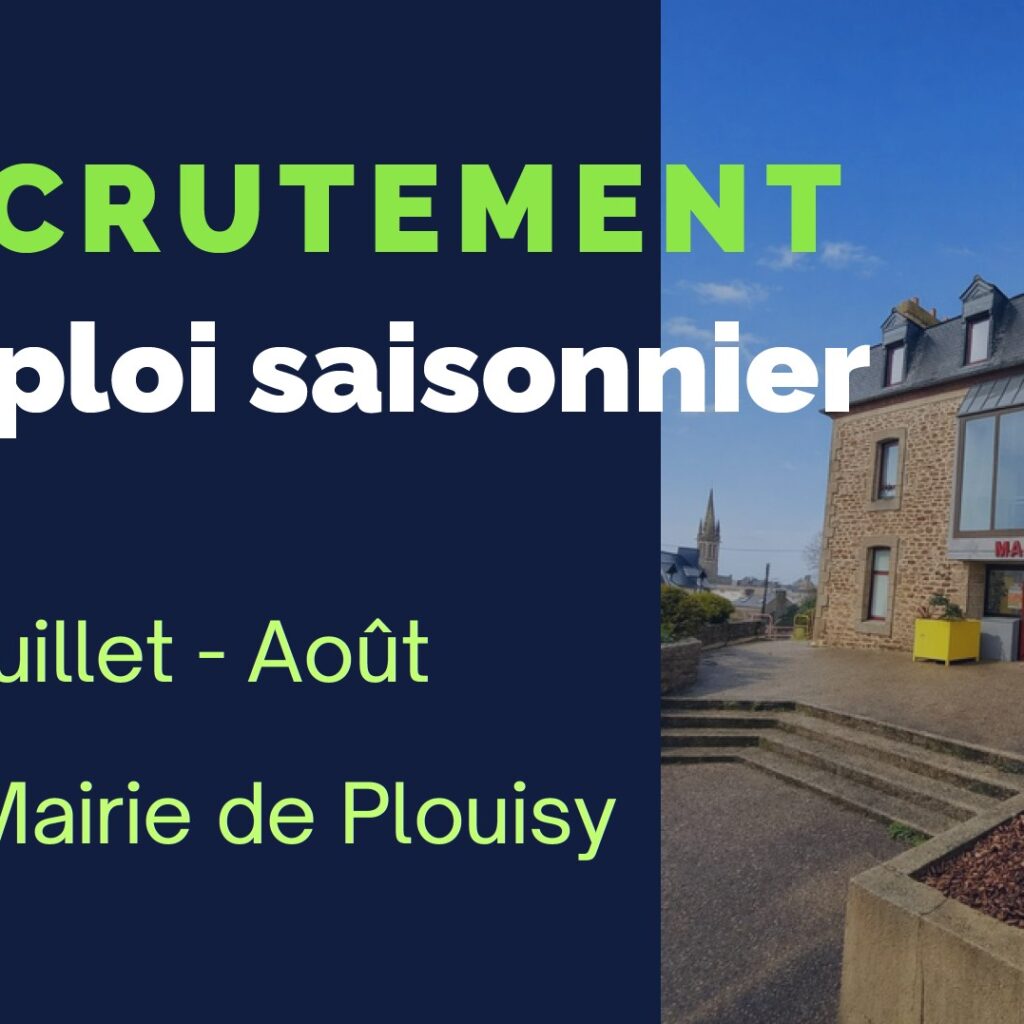 RECRUTEMENT – EMPLOI SAISONNIER